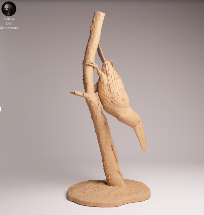 Tukan klettert Ast herunter von Animals den miniatures