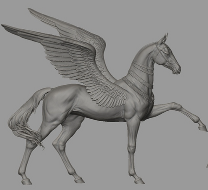 Achal Tekkiner Pegasus "Anubis" mit ägyptischem Schmuck von BreathTime