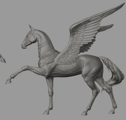 Achal Tekkiner Pegasus "Anubis" mit ägyptischem Schmuck von BreathTime