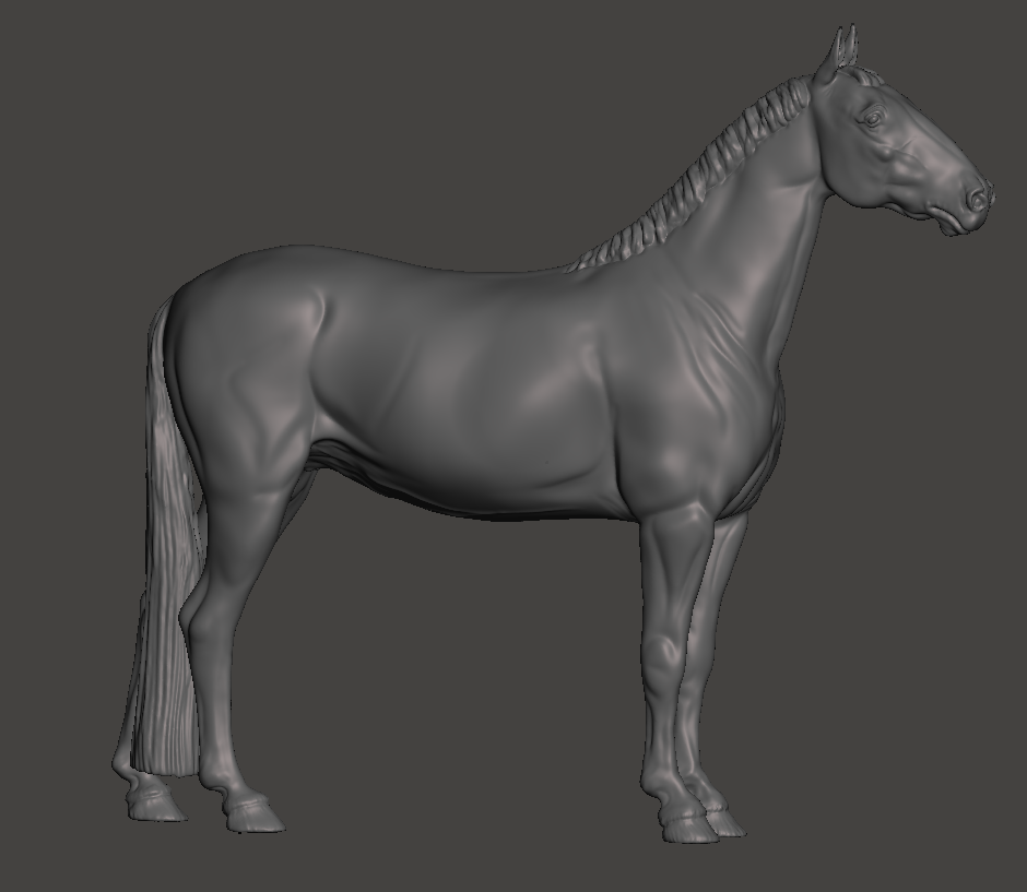 Warmblut Hengst mit kurzer Mähne Hengst "Robert" von Mirek_Art als 3D Druck