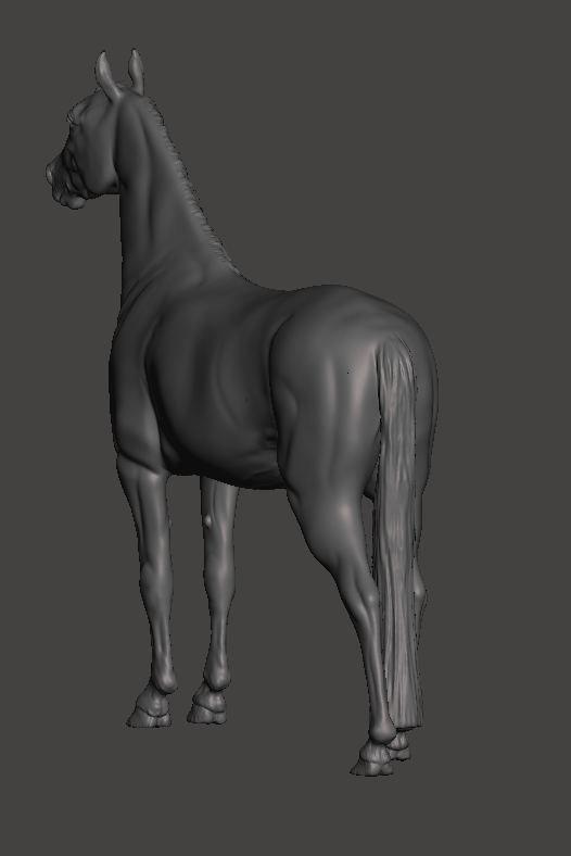 Cheval de sang (étalon) avec crinière courte Étalon "Robert" de Mirek_Art en impression 3D