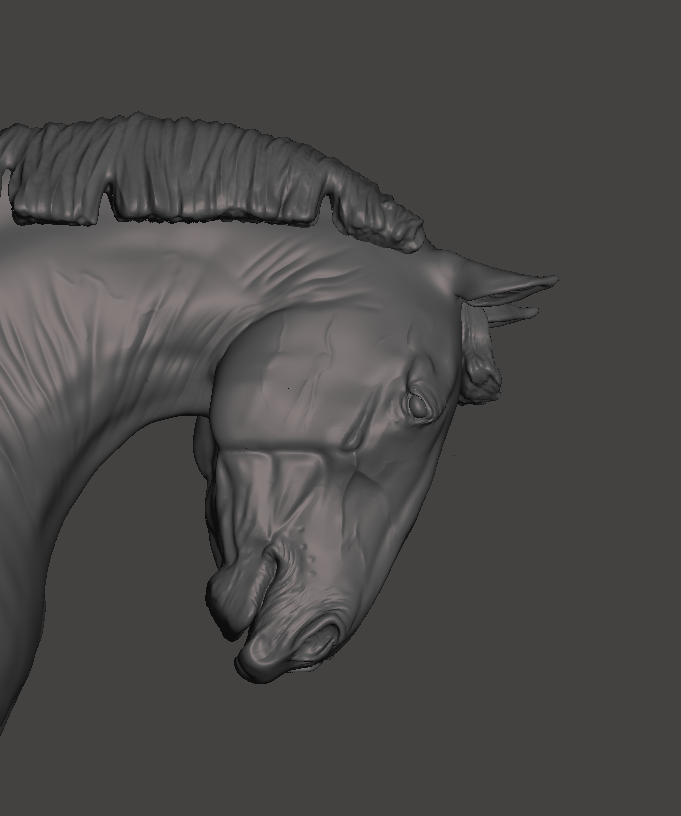 Cheval de trait étalon "Roland" à la crinière courte de Mirek_Art en impression 3D