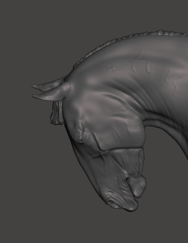 Cheval de trait étalon "Roland" à la crinière courte de Mirek_Art en impression 3D