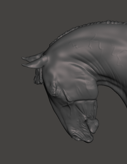 Draft Horse Hengst "Roland"  mit kurzer Mähne  von Mirek_Art als 3D Druck