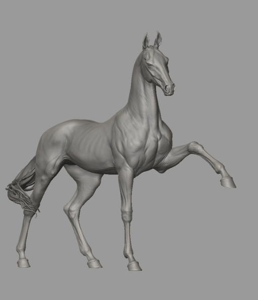 Akhal-Teke "Loki" Version 2 by BreathTime as a 3D print