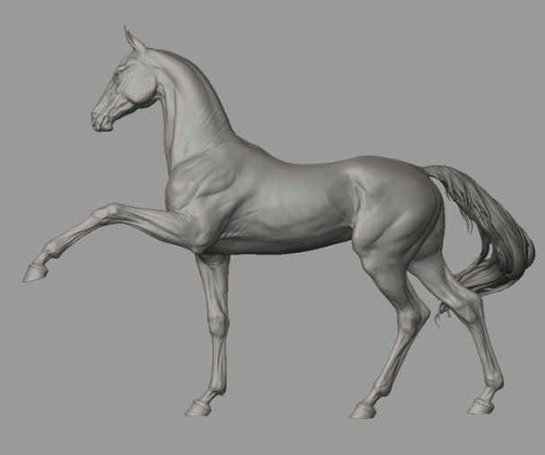 Cheval Akhal-Téké "Loki" version 2 par BreathTime en impression 3D