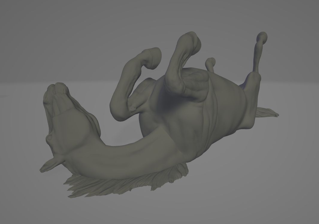 Wälzender Hengst / In Zusammenarbeit mit mccustomstudio