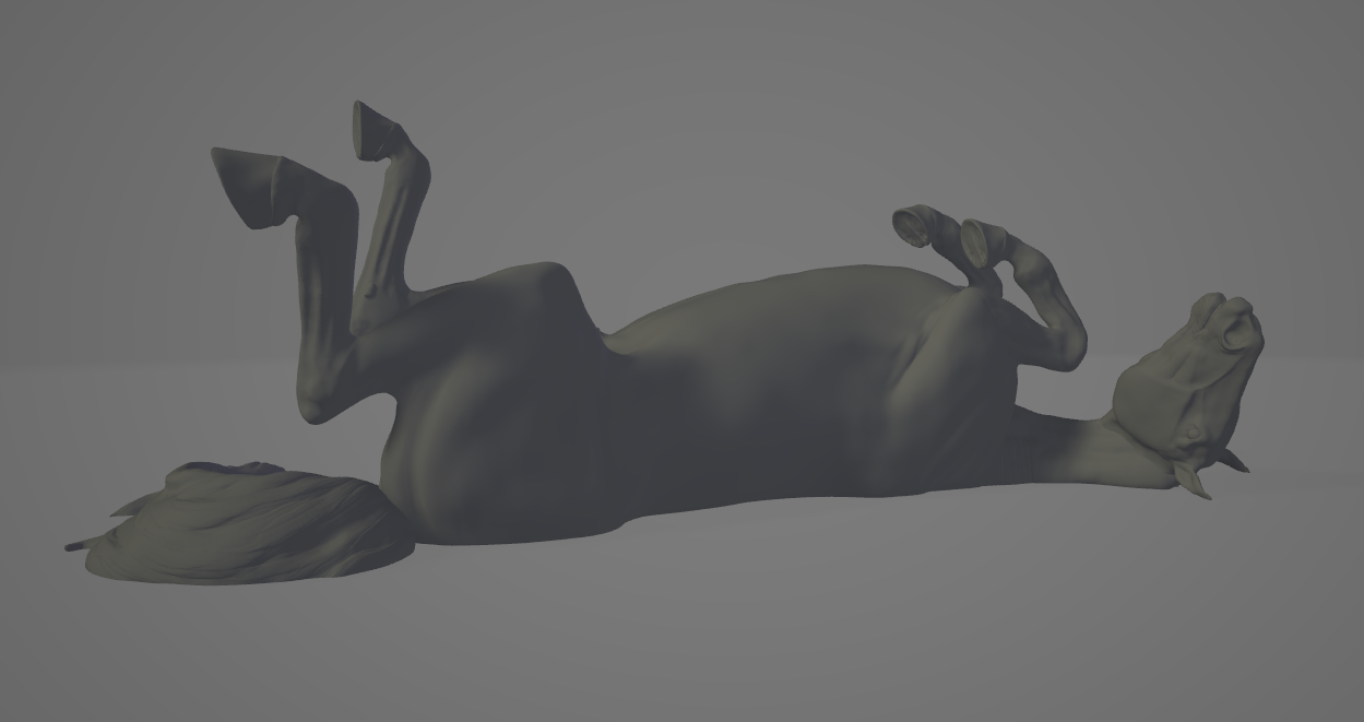 Wälzender Hengst / In Zusammenarbeit mit mccustomstudio