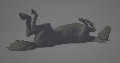 Wälzender Hengst / In Zusammenarbeit mit mccustomstudio