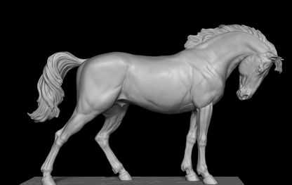 Noble Mustang mare by Boppirex / model horse