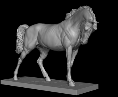 Noble Mustang mare by Boppirex / model horse