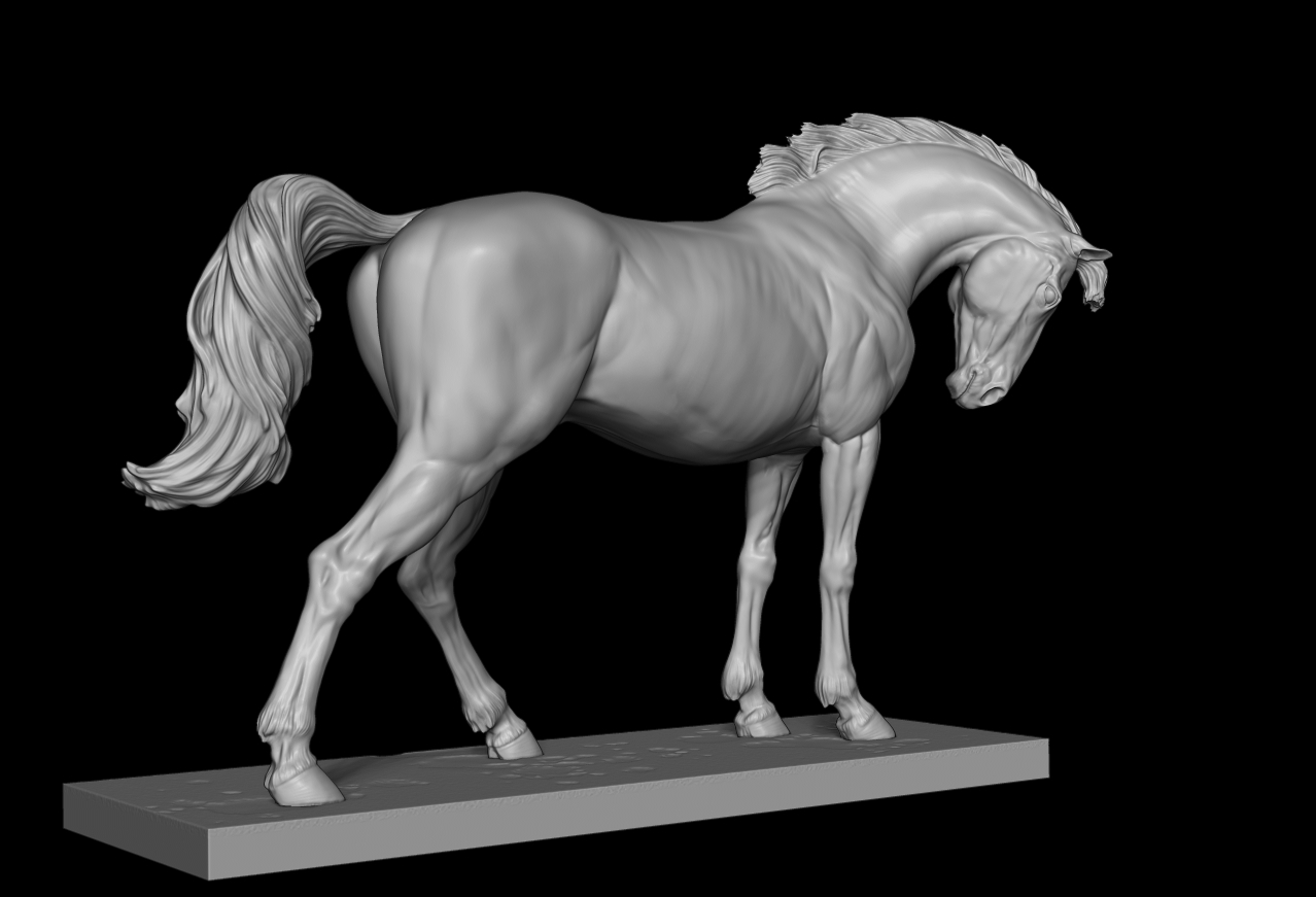 Noble Mustang mare by Boppirex / model horse