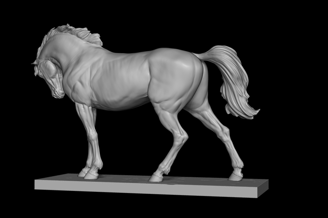 Noble Mustang mare by Boppirex / model horse