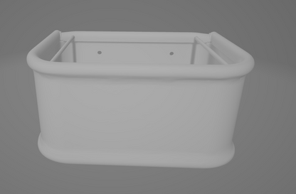 Viereckiger Futtertrog für Modellpferde von A&M-Designs / 3D Druck