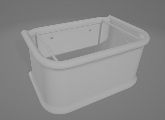 Viereckiger Futtertrog für Modellpferde von A&M-Designs / 3D Druck