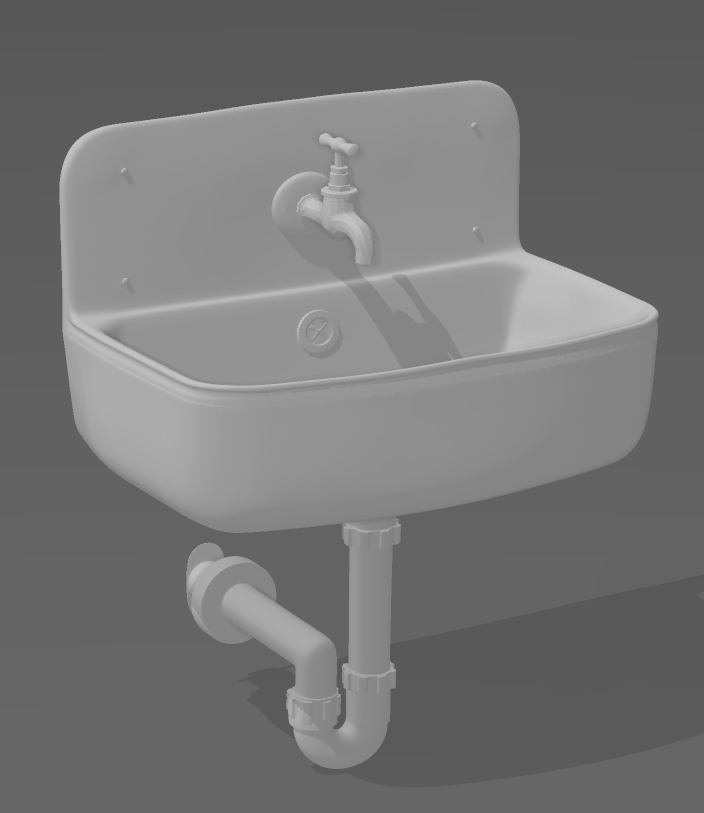 Waschbecken für den Stall von A&M-Designs / 3D Druck