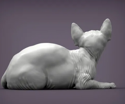 Sphynx Katze liegt von Alexander3dart als 3D Druck