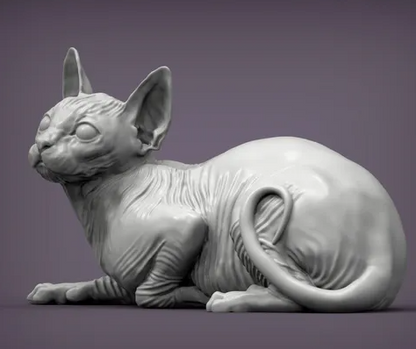 Sphynx Katze liegt von Alexander3dart als 3D Druck
