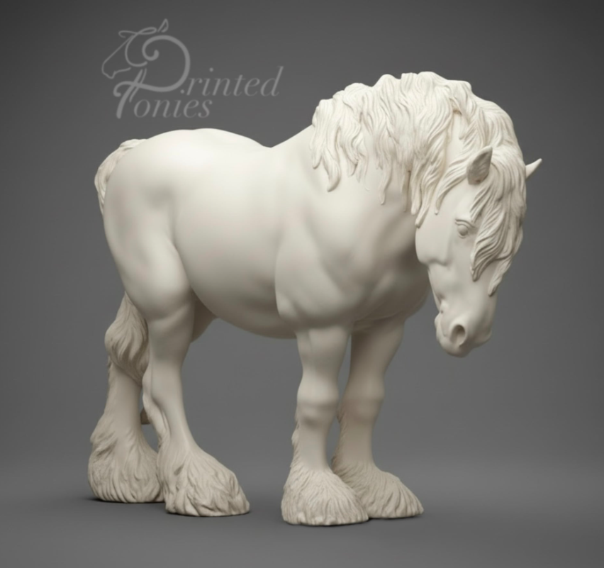 Draft Horse stallion "Sweet Hammy" by Printed Ponies as a model horse