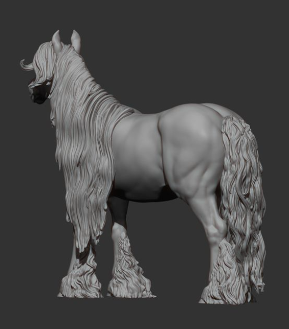 Jument Cob Windy par Alexander3dart comme cheval miniature imprimé en 3D