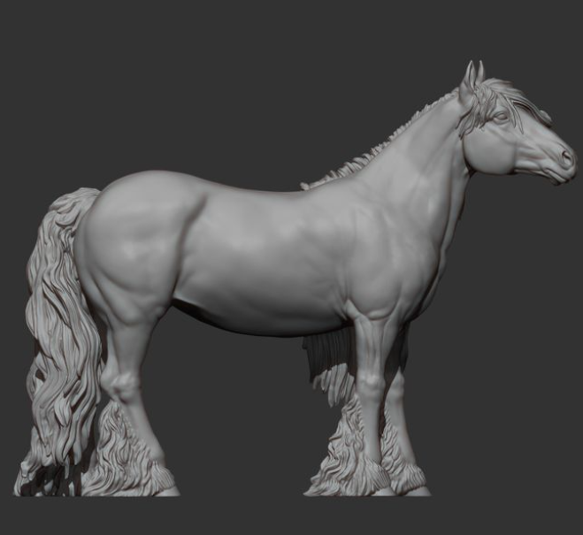 Jument Cob Windy par Alexander3dart comme cheval miniature imprimé en 3D