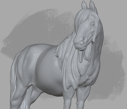 Shetland Pony von Neonmarecustoms als 3D Druck Modellpferd