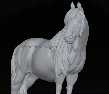 Shetland Pony von Neonmarecustoms als 3D Druck Modellpferd