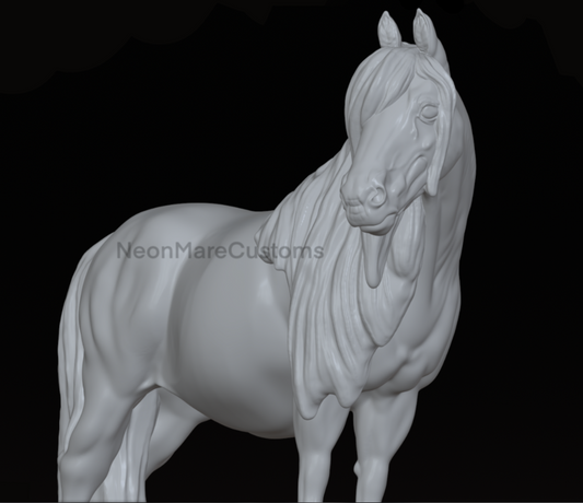 Shetland Pony von Neonmarecustoms als 3D Druck Modellpferd