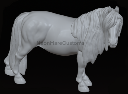 Shetland Pony von Neonmarecustoms als 3D Druck Modellpferd