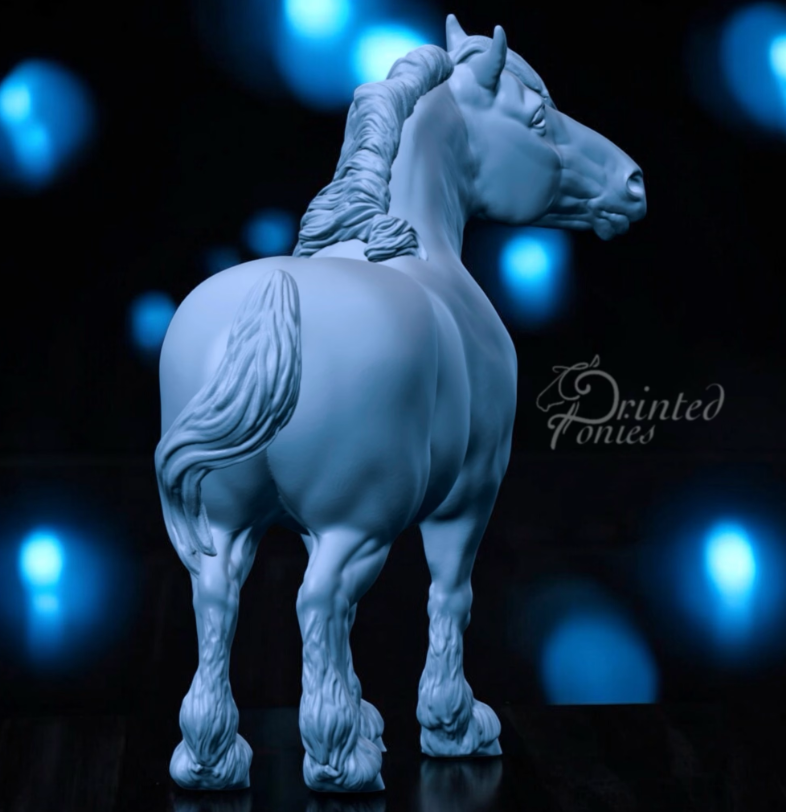 Draft Horse Moto Moto by PrintedPonies as 3D Printed Model Horse
