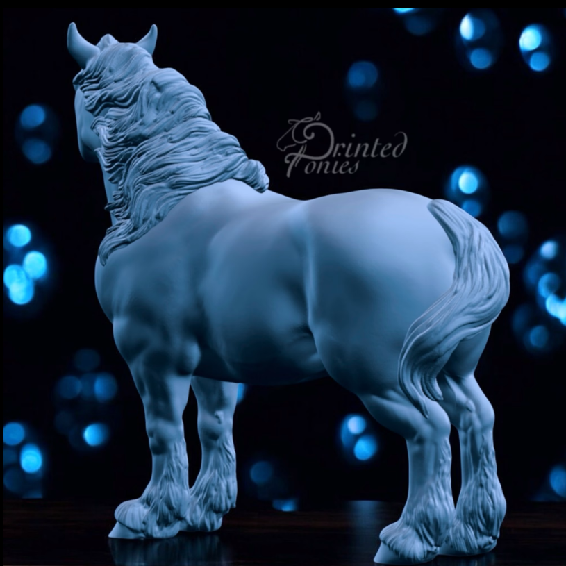 Draft Horse Moto Moto by PrintedPonies as 3D Printed Model Horse