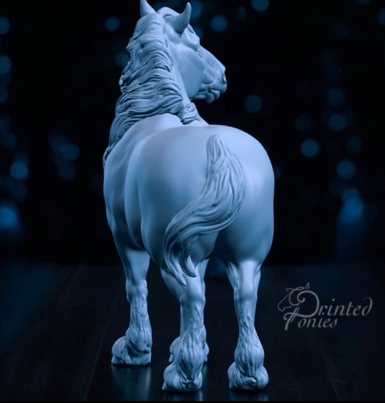 Draft Horse Moto Moto by PrintedPonies as 3D Printed Model Horse