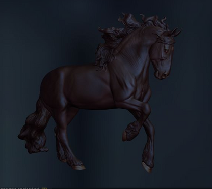 Friesen Hengst von Mirek_arts als Modellpferd / Exklusives Modell