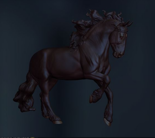 Friesen Hengst von Mirek_arts als Modellpferd / Exklusives Modell