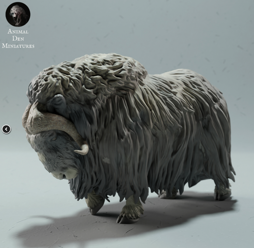 Moschusochse von Animal Den Miniatures
