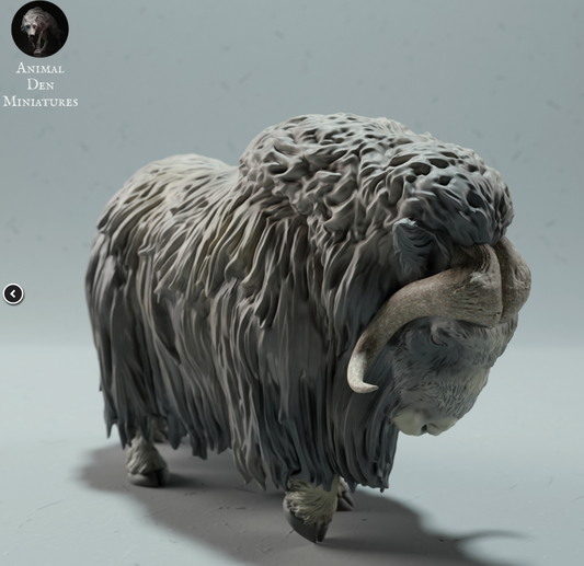 Moschusochse von Animal Den Miniatures