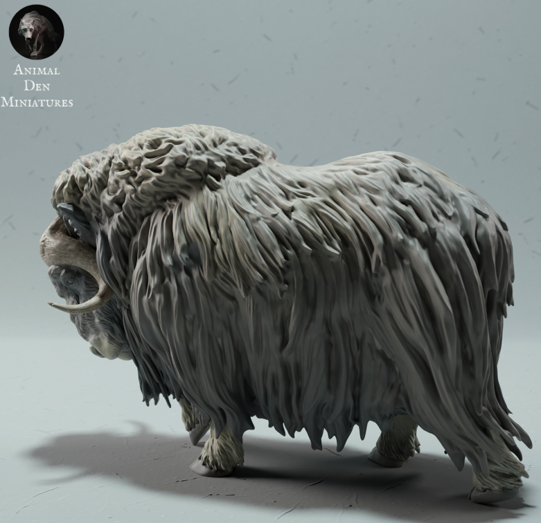 Moschusochse von Animal Den Miniatures