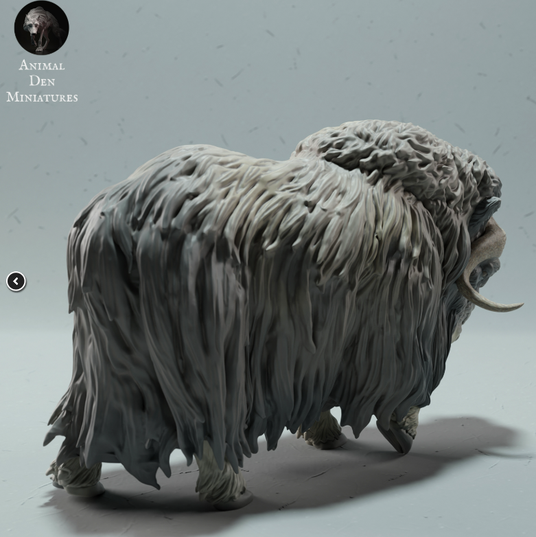 Moschusochse von Animal Den Miniatures