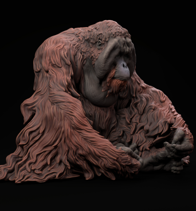 Sumatran Orangutan von Animal Den Miniatures