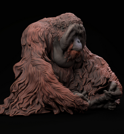 Sumatran Orangutan von Animal Den Miniatures