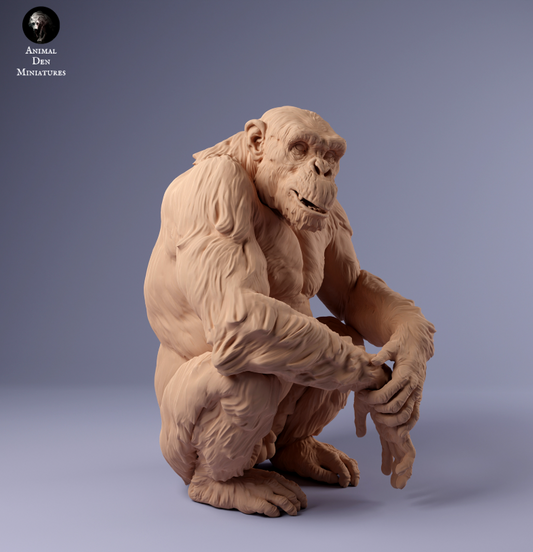 Schimpanse sitzt von Animal den miniatures