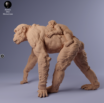 Schimpanse mit Baby von Animal den miniatures