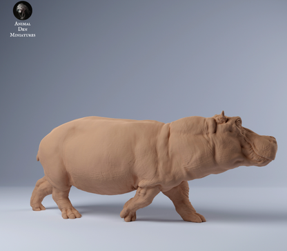Nilpferd läuft von Animal den miniatures