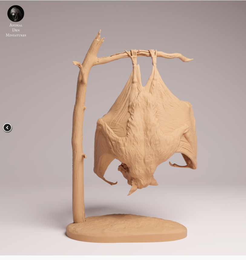 Hammerkopf Fledermaus von Animal den miniatures als 3D Druck