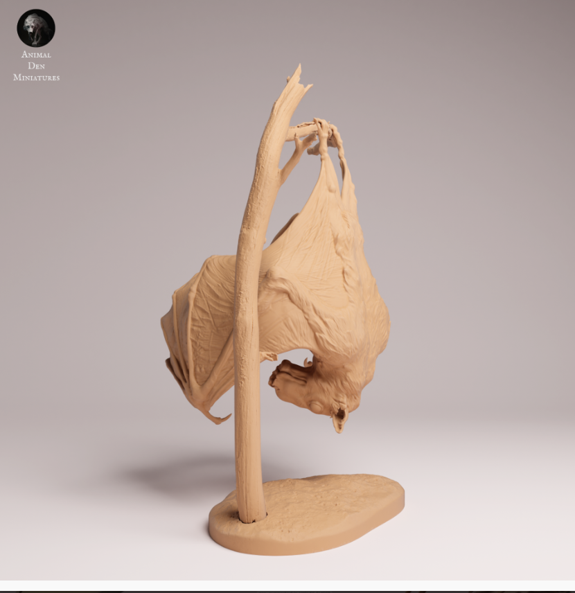 Hammerkopf Fledermaus von Animal den miniatures als 3D Druck