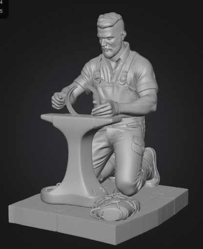 Arbeitender Hufschmied von PotatoPonys / Figur