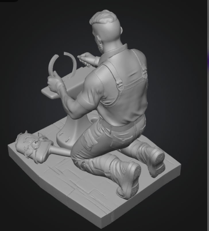 Arbeitender Hufschmied von PotatoPonys / Figur