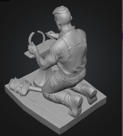 Arbeitender Hufschmied von PotatoPonys / Figur
