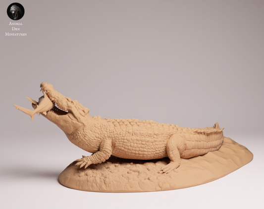 Fressendes Salzwasser Krokodil von Animal den miniatures / Als Miniatur-Tierfigur