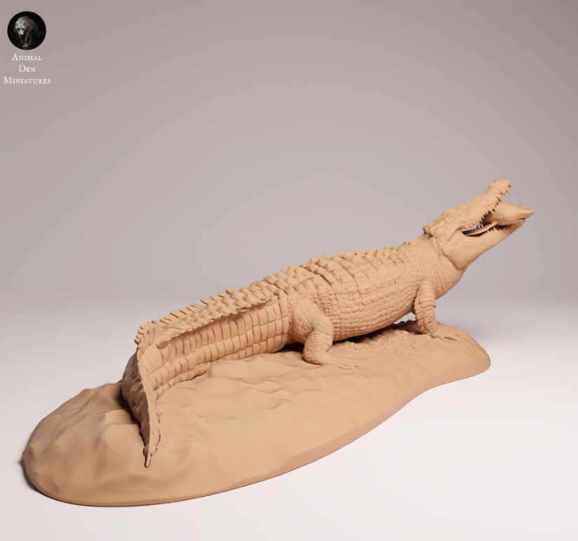 Fressendes Salzwasser Krokodil von Animal den miniatures / Als Miniatur-Tierfigur